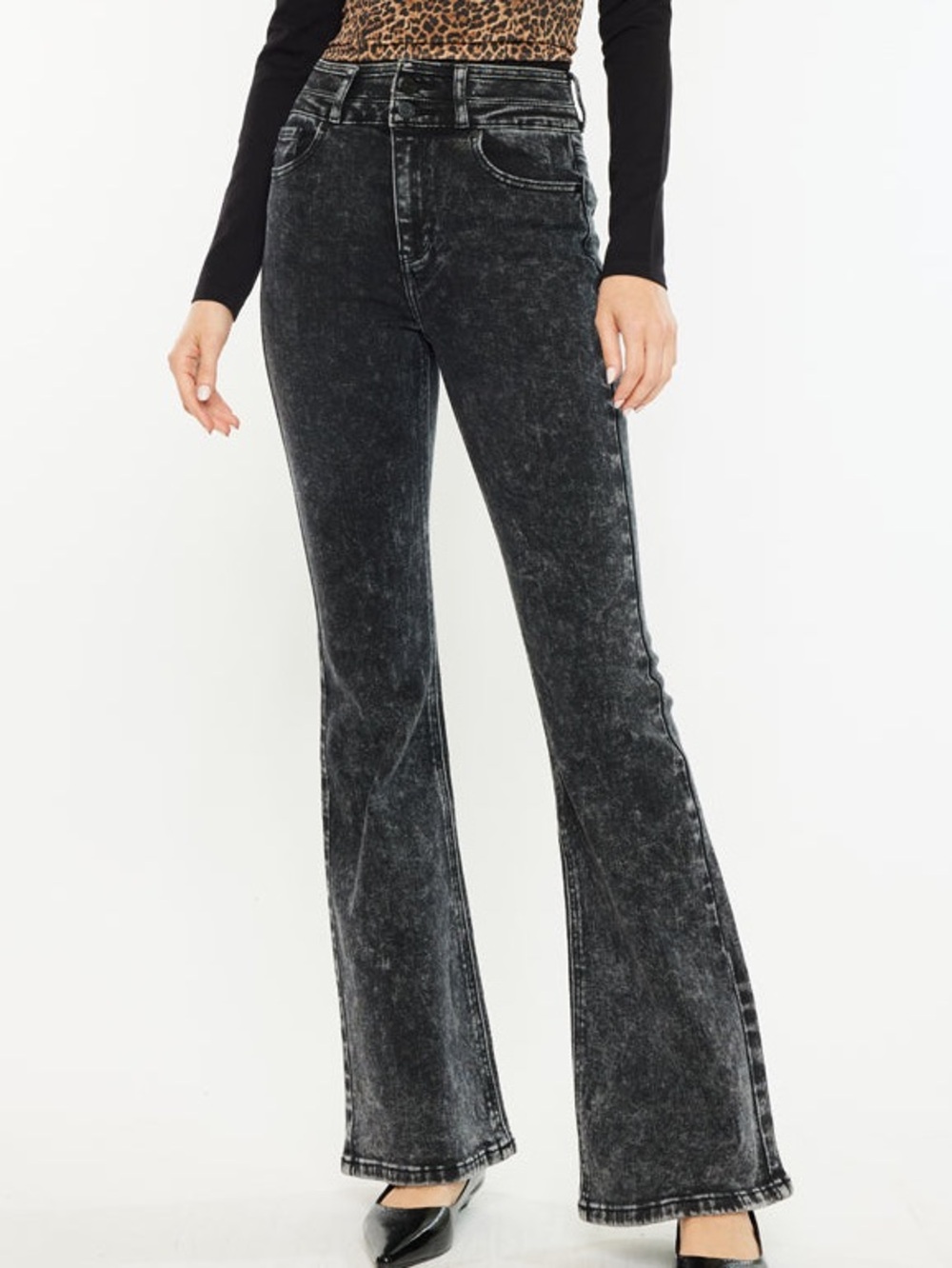 KanCan Amirah ultra high rise flare jean size 7/27